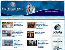 Tablet Screenshot of gruposaojoaobatista.com.br